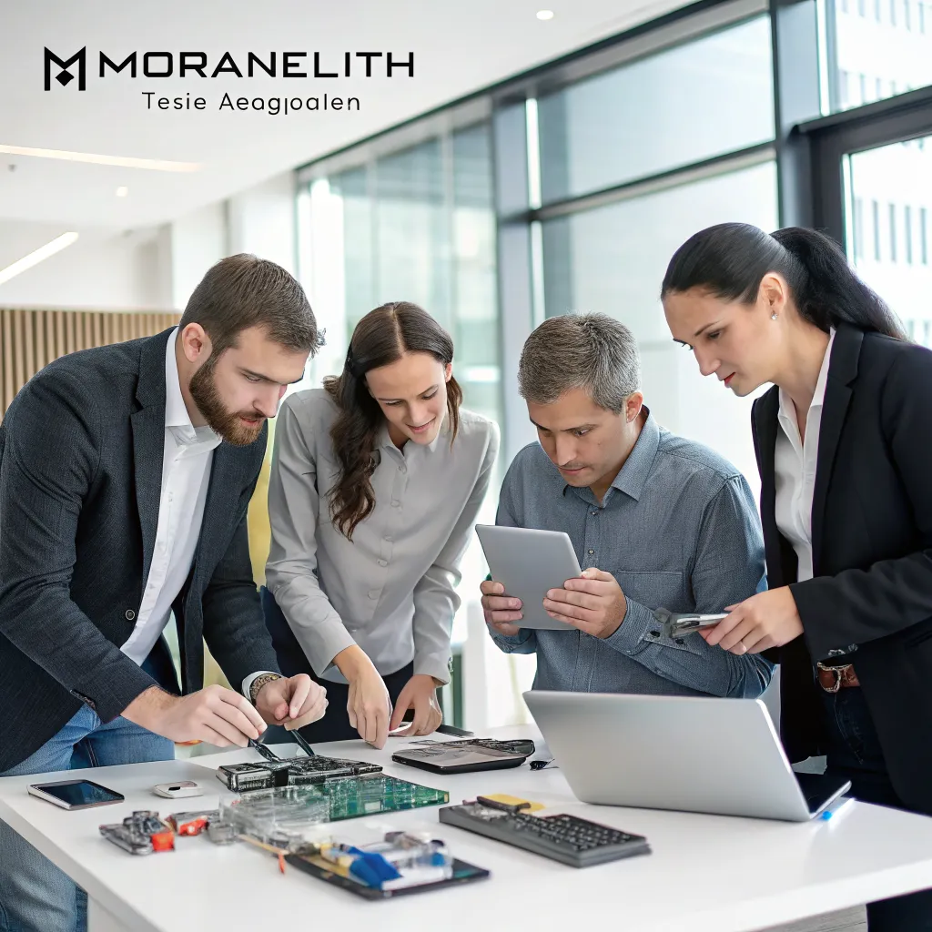 MORANELITH gaming team reviewing hardware